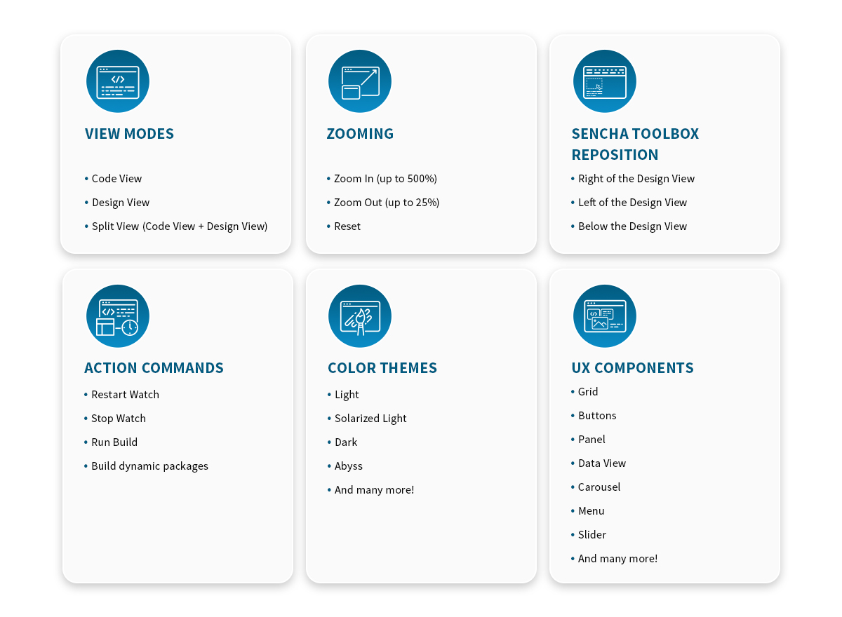 Rapid Ext JS Features